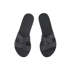 Ancient Greek Sandals Desmos Slip-on Sandals in Black